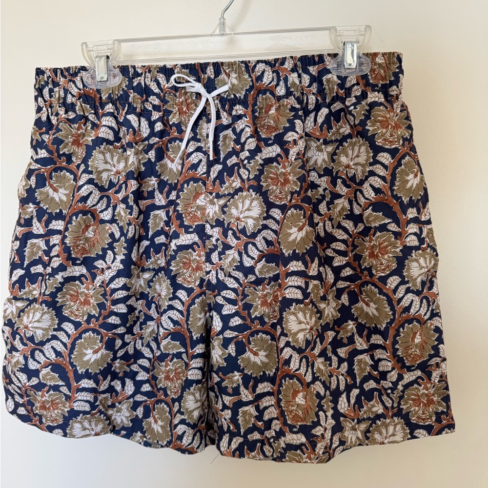 Slate & Stone Blue and Cream Cargo Shorts